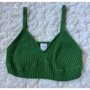 Wild Fable Green Sweater Crop Top Size Medium